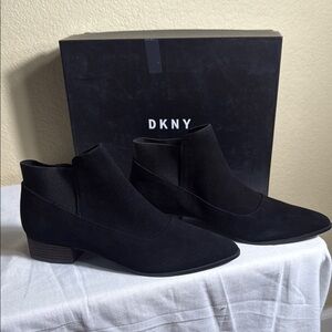 DKNY Black Ankle Booties Sleek Minimalist Design